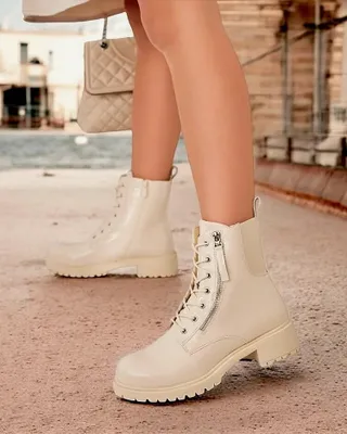 Produktbild von Royalfashion Beige Damen Baggerstiefel Gaddaxa, Größe 41