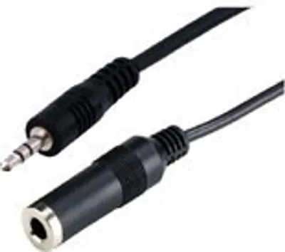 Produktbild von Stereo Adapterkabel 6,3mm Buchse an 3,5mm Stecker, Länge: 0,2m, Good Connections®