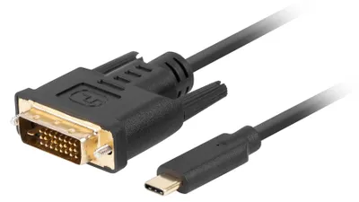Immagine prodotto di LANBERG USB-C(M)->DVI-D(24+1)(M) Kabel 3,0m schwarz