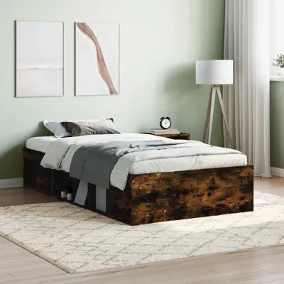 Obrázek produktu pro Maison Exclusive – postel z kouřového dubu 90 × 200 cm