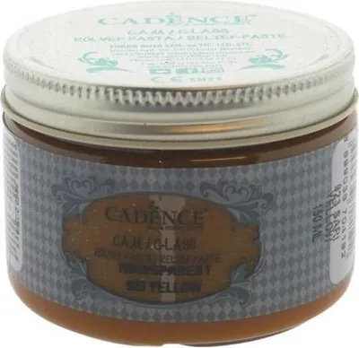 Immagine prodotto di Colore per vetro Cadence pasta trasparente a rilievo 150 ml giallo creativo