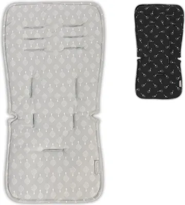 Produktbild von Lorelli Kinderwagen Sitzauflage, Universal, Elastikband, extra Gurtffnungen grau
