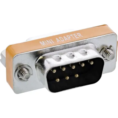 Produktbild von InLine Nullmodemadapter, 9pol Stecker / Buchse, bulk, 9pin female, DB9, Silber
