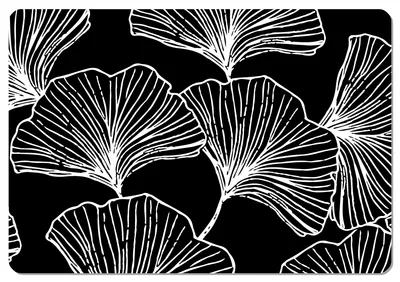 Produktbild von Bertoni Filz Tisch/Tischplatte mit Muster  |  GINKGO| 29 cm x 42 cm