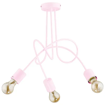 Zdjęcie produktu dla Lampa wisząca splątane ramiona TANGO fioletowo-różowa 3xE27x15W metal wym:41x48x48cm IP20 Alfa