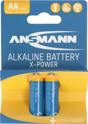 Produktbild von Ansmann X-Power Alkaline Batterie Mignon AA, LR6, 2er Papierblister
