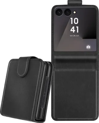 Immagine prodotto di Avizar, Custodia Chesterfield portacarte Samsung Z Flip 7 con chiusura magnetica, nero