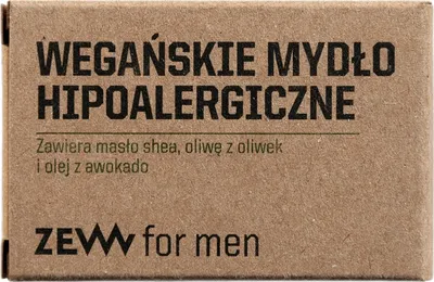 Zdjęcie produktu dla Zew For Men Wegańskie mydło hipoalergiczne, 85 ml