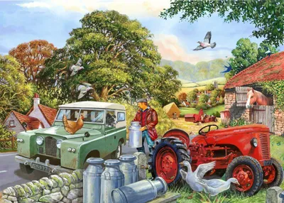 Produktbild von House of Puzzles Puzzle Bob & His Dog 500 XL Teile Puzzle
