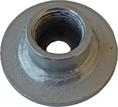 Produktbild von 5 Stück - Grundplatte 50x3mm 1/2" verzinkt rund : Ø50 mm x 1/2 Zoll Größe: Ø50 mm x 1/2 Zoll