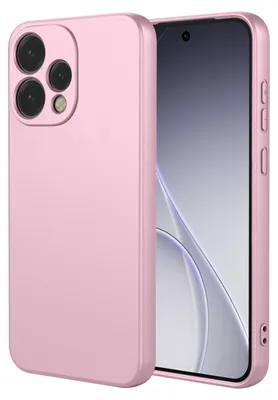 Productafbeelding van MobyDefend Hoesje - Geschikt voor Oppo Reno15  -  Matte Siliconen Backcover - Licht Roze