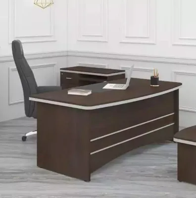 Produktbild von Brauner Schreibtisch Büro Möbel Designer Cheftisch Arbeitszimmer Tisch