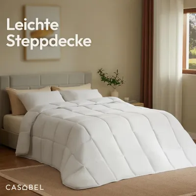 Produktbild von CASABEL Ganzjahres-Bettdecke, komfortabel und atmungsaktiv, 220x240cm