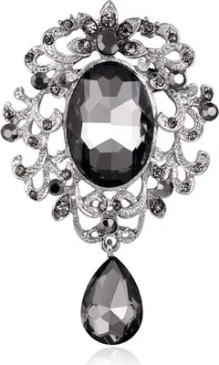 Image de Broche baroque avec zirconium