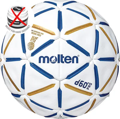 Zdjęcie produktu dla molten Handball - HD5000-BW d60 PRO - Najlepsza piłka zawodnicza IHF | nie zawiera żywicy, rozmiar piłki:2