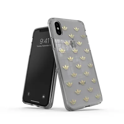 Obrázek produktu pro Adidas Trefoil, Obal, Apple, iPhone X, iPhone XS, 14,7 cm (5.8"), Zlato, Průhledná
