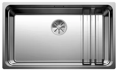 Spülbecken ETAGON 700-U Edelstahl 700x440 mm Unterbau