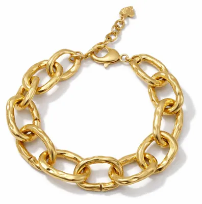 Produktbild von Armband Matt Gold, Gliederkette 17,5 cm Trend Luxus Elegant Chique Sweet7 (at)