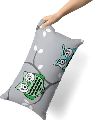 Produktbild von etérea Renforcé Bettwäsche 50x75 cm Kissenbezug Eule Grau Bettbezug Set