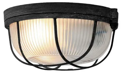 Produktbild von Steinhauer Deckenleuchte Lisanne 1-flammig Schwarz Matt/ Transparent 17x17cm