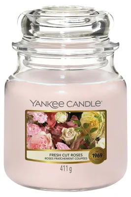 Immagine prodotto di 'YANKEE CANDLE Rose fresche recise', vaso medio (411 g)