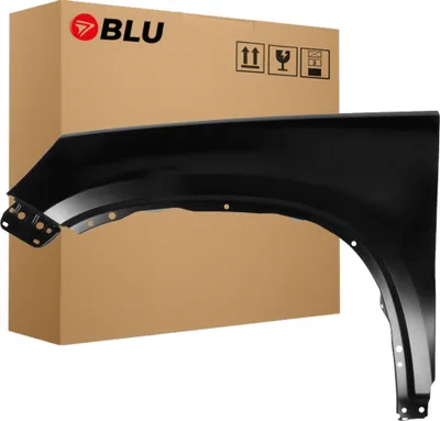 Immagine prodotto di BLU Parafango compatibile con VW Volkswagen Tiguan I 5N 5N2 LC9X Sinistra Schwarz TiefSchwarz | 2007-2016 | Anteriore | Verniciato | Pronto per il montaggio | Acciaio