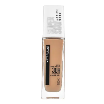 Productafbeelding van Maybelline Super Stay 30H Sand (30), 30 ml, pompflacon, vloeibaar, kleur: sand, universele verpakking, matterend, mat