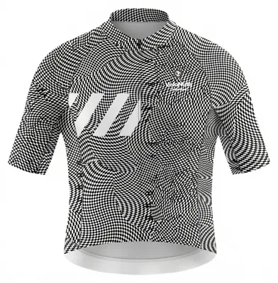 Produktbild von VeloNuts Herren Radtrikot, Pixel Riot, Optical Warp Check, S
