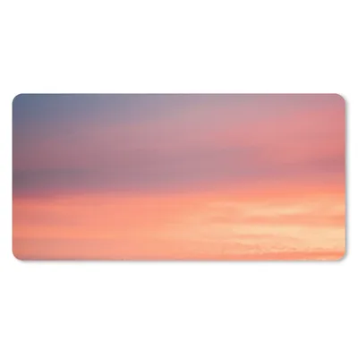 Produktbild von MuchoWow® Mauspad Mousepad Sonne - Himmel - Wolken - Rosa 60x30 cm - Mousepads - Maus Mat - Pad - Mausunterlage - Nachhaltig