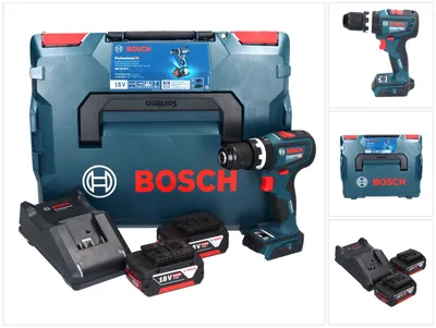 Immagine prodotto di Bosch GSB 18V-90 C - Avvitatore a impulsi - Impugnatura a pistola - 1/2" - Nero - Blu - 2100 giri/min - 630 giri/min (06019K6106)