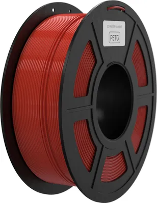 Obrázok produktu pre filament pre 3D tlačiarne 1,75 mm PETG filament, presnosť rozmerov +/- 0,02 mm, vyššia húževnatosť, kompatibilný s väčšinou 3D tlačiarní FDM, 1 kg červený
