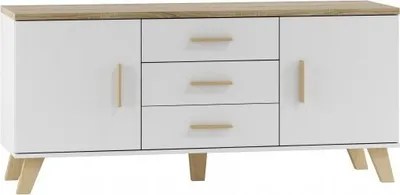 Produktbild von LOTTA 150 2D3S Kommode weiß + Sonoma Eiche
