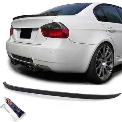 Obrázok produktu pre Spoilery zadného nárazníka, športový vzhľad, matná čierna farba, pre modely BMW 3 (E90), sedan, roky výroby 2005-2011