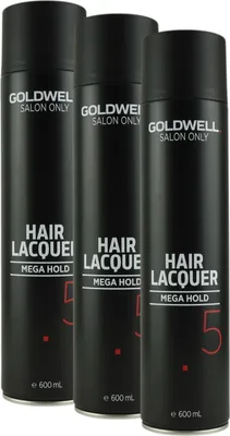 Produktbild von Goldwell Hair Lacquer 3 x 600 ml Haarlack extra starker Halt Set