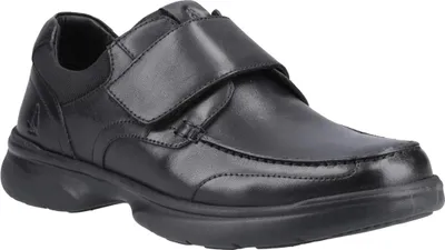 Produktbild von Hush Puppies - "Hector" Flache Schuhe für Herren, Klettverschluss FS12457 (45 EU) (Schwarz)