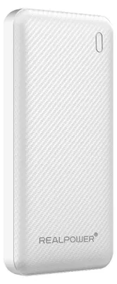 Image de Realpower 557607 REALPOWER PB-10000 Plus,10.000 mAh,20W,2x USB-A,1x USB-C wei