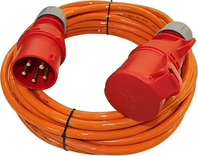 Produktbild von CEE Starkstromkabel H07BQ-F PUR 5G2,5 32A !MAX 20A Belastung! IP44 5-50m, Phasenwender:ja, Länge:5m