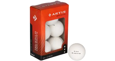 Obrázek produktu pro Multipack 6ks Artis 3 hvězdy míčky na stolní tenis bílá 6 ks