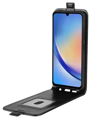 Obrázek produktu pro Pouzdro na mobilní telefon Samsung Galaxy A34 5G Flip – černé pouzdro, kryt, obal