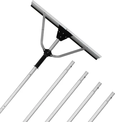 Obrázok produktu pre Odstraňovač snehu Faziango s gumovým okrajom, rozsah nastavenia 196-636 cm, hliníkový odstraňovač snehu, strešná škrabka na sneh, odstraňovač snehu zo strechy pre solárny systém a strechu