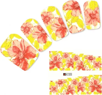Produktbild von Tattoo Nail Blumen Rosen Bläter Aufkleber Nagel Sticker