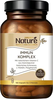 Produktbild von SUNLIFE® NATURE Vitamin C Immun Komplex Kapseln Echinacea Acerola Polyphenole