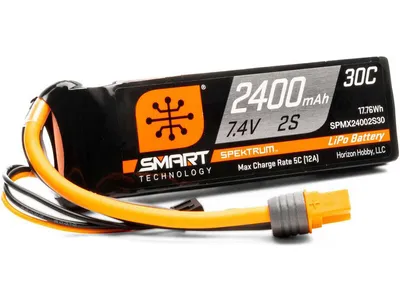 Obrázek produktu pro Spektrum Lipo baterie 7.4V 2400mAh 2S Smart 30C IC3 konektor