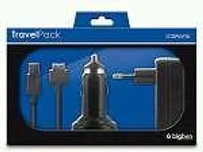 Image de Bigben Travel Pack [Adaptateur allume-cigare/USB et AC//USB, câble USB]