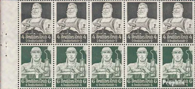 Produktbild von Briefmarken Deutsches Reich 1934 Mi Hbl101C postfrisch Berufsstände