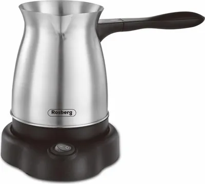 Obrázek produktu pro Elektrický kávovar Rosberg R51165AS, 600 W, 500 ml, Bezdrátové použití, Nerezová ocel