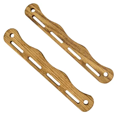 Produktbild von 1 Paar Wikinger Taschenbügel Eiche "Haithabu" 20 cm