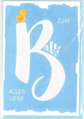 Produktbild von Geburt – Baby – Freudiges Ereignis - Karte mit Umschlag