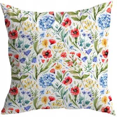 Produktbild von HomeView Dekorative Kissenhülle 40x40cm mit Feldblumenmuster