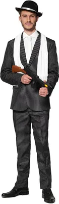Produktbild von SuitMeister Gangster Kostüm Anzug - für Karneval Größe: XL